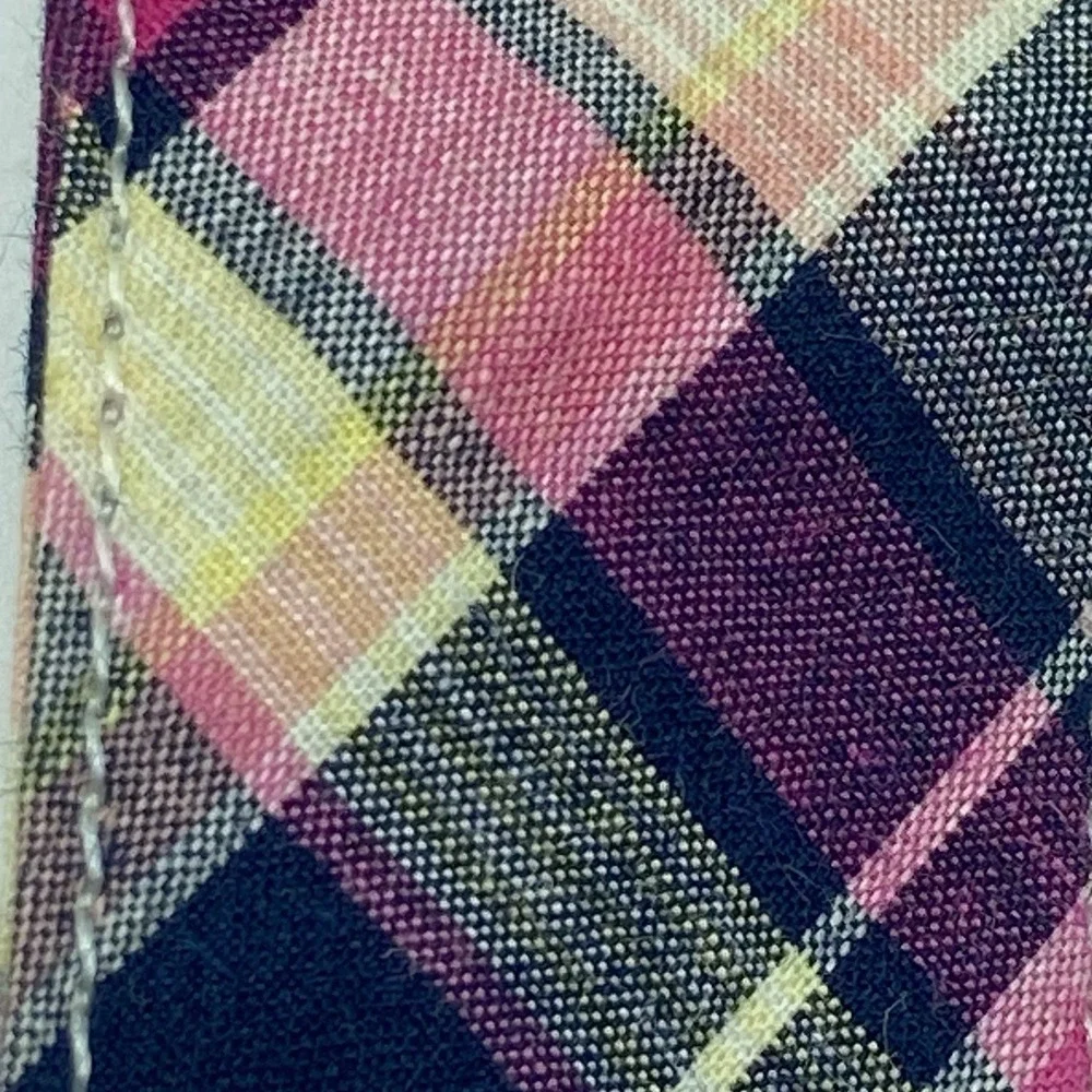 Gymboree Pastel Plaid Suspenders Size 6 Preppy Adjustable Y-Back Easter Wedding